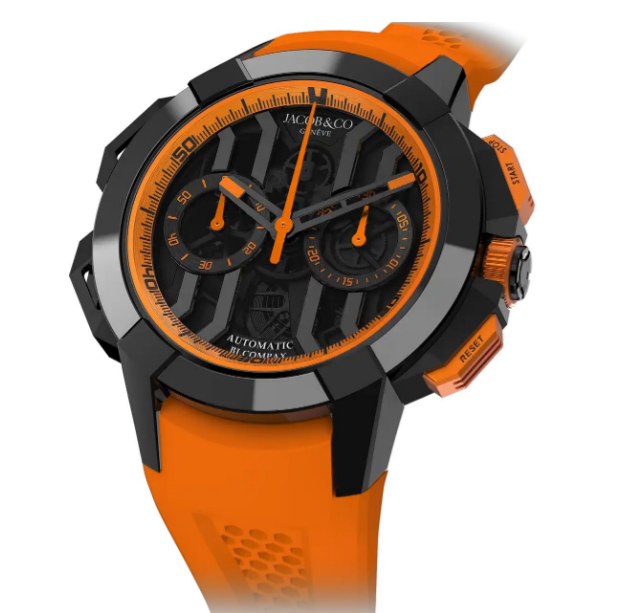 Fake Jacob & Co Epic X Chrono 44 mm - Black Titanium - Orange Inner Ring EC430.21.AB.AA.ABRUA watch